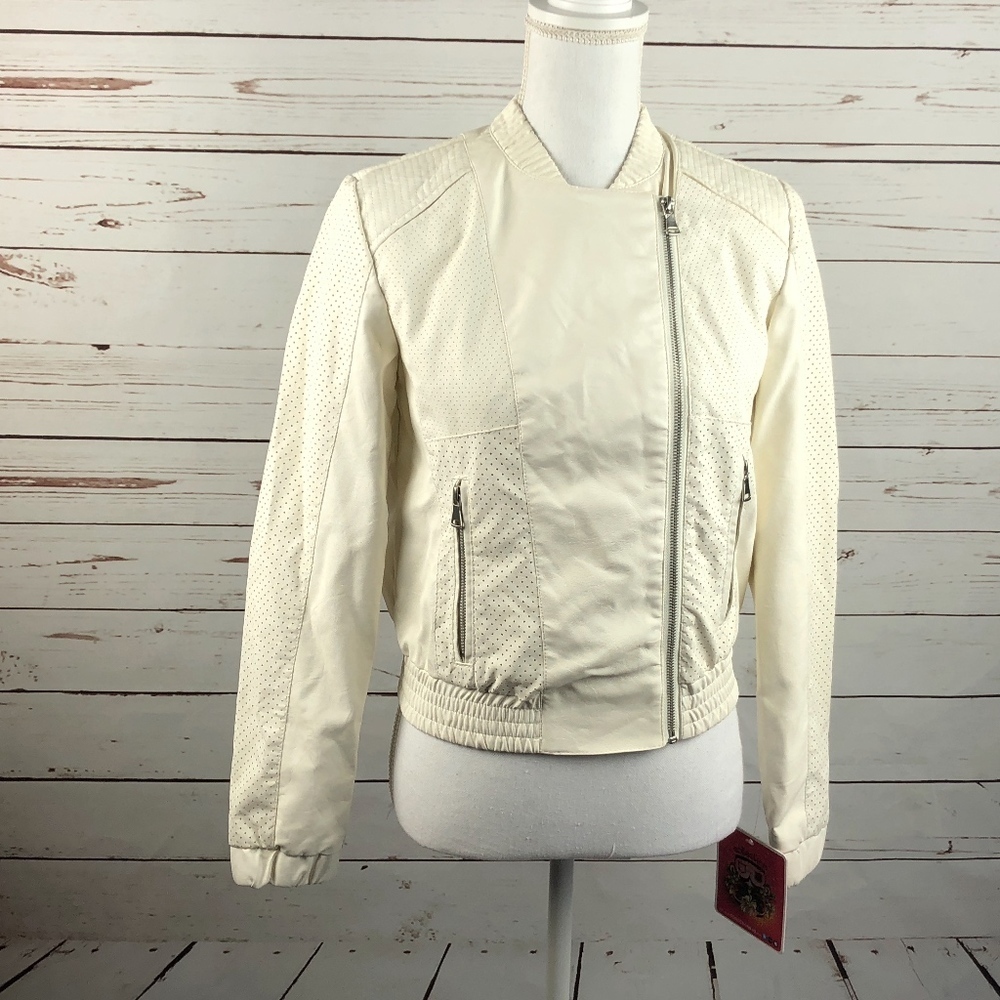 Collection B Faux Leather Moto Jacket M